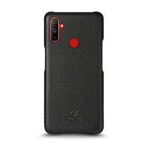 Шкіряна накладка Stenk Cover для Realme C3 Чорна (67862)