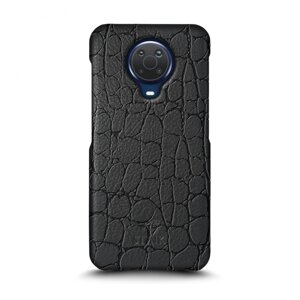 Шкіряна накладка Stenk Reptile Cover для Nokia G20 Чорна (70220)