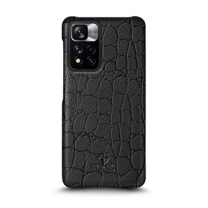 Шкіряна накладка Stenk Reptile Cover для Xiaomi Redmi Note 11 Pro Plus 5G Чорна (71786)