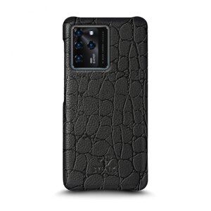 Шкіряна накладка Stenk Reptile Cover для ZTE Blade V30 Чорна (71064)