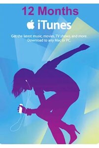 Apple Music 12 місяців au для сертифікату iTunes store та сертифікат картки поповнення облікового запису App Store та сертифікат картки AppStore