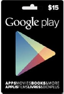 Google Play Gift Card 15 $15 доларів) для Гугл Плей Маркета сертифікат карта поповнення рахунку