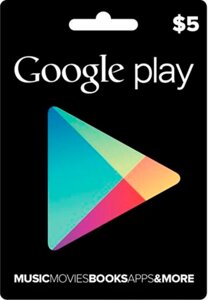 Google Play Gift Card 5 $5 доларів) для Гугл Плей Маркета сертифікат