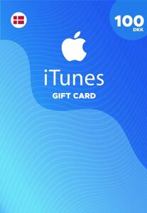 Подарункова картка iTunes 100 DKK для сертифіката коду App Store Itunes Store та сертифікат картки поповнення облікового запису Appstore