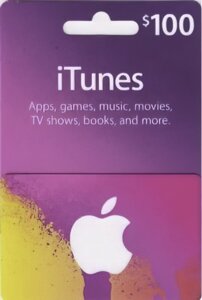 ITunes Gift Card 100 $ для App Store код сертифікат карта поповнення рахунку 100 доларів iTunes Store і AppStore