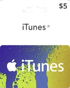 ITunes Gift Card 5 $5 доларів) для App Store код, сертифікат, карта поповнення рахунку iTunes Store і AppStore