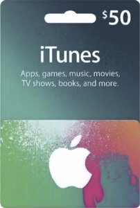 ITunes Gift Card 50 $50 доларів) для App Store код сертифікат карта поповнення рахунку iTunes Store і AppStore