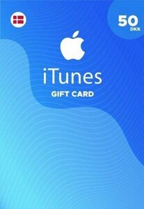 Подарункова картка iTunes 50 DKK для сертифіката коду App Store Itunes Store та карта поповнення облікового запису Appstore