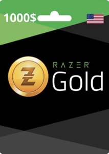 Карта оплати RAZER GOLD 1000$ CARD карта поповнення рахунку