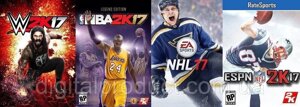 NBA NHL WWE Madden NFL 2k17 2017 16 16 для Xbox 360 (для іксбокса 360)