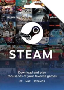 Подарункова карта Steam Wallet 10 $USD)