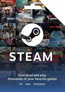 Подарункова карта Steam Wallet 105$USD)