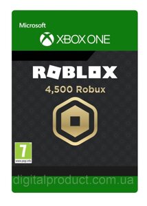 ROBLOX 4 500 Robux для Xbox One / Series S I X (іксбокс ван S / X)
