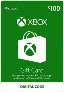 Xbox Live Gift Card на 100 $USD), US / USA - регіон