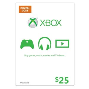 Xbox Live Gift Card на 25 $USD), US / USA - регіон