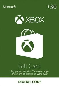 Xbox Live Gift Card на 30 $USD), US / USA - регіон