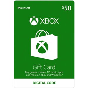 Xbox Live Gift Card на 50 $USD), US / USA - регіон