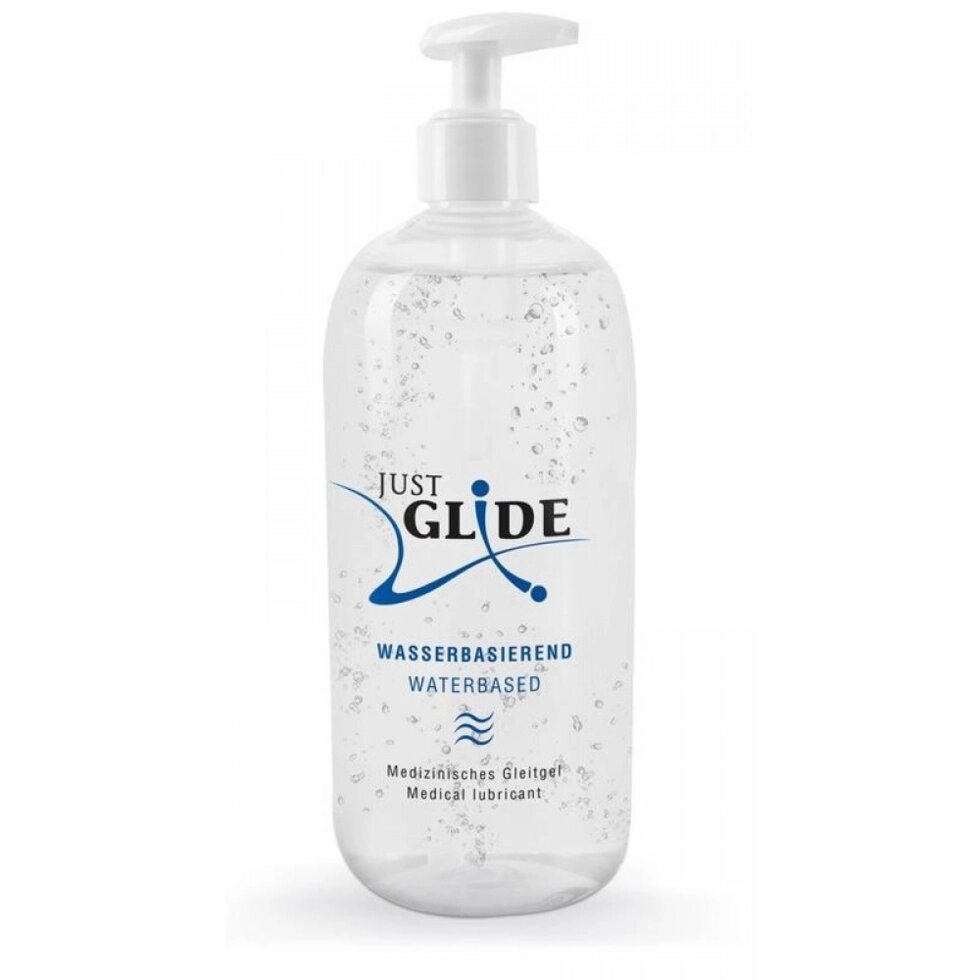 Гель-лубрикант Just Glide "Waterbased" (500 ml) від компанії Slav-intim. shop - фото 1