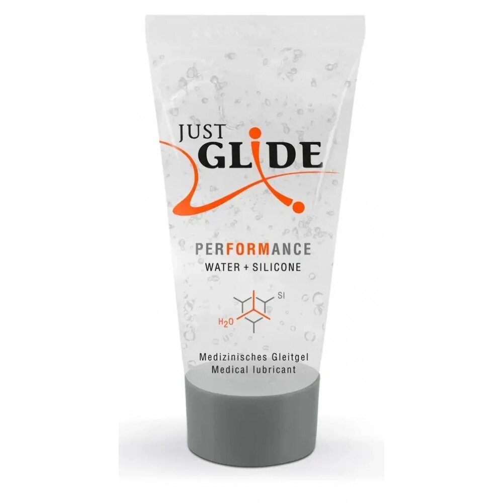 Гібридний гель-лубрикант Just Glide Performance, 20 ml від компанії Slav-intim. shop - фото 1