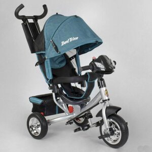 Best Trike 6588. Бірюзовий. Піна, Фара