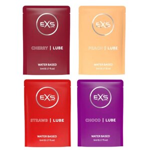 Ароматизований універсальний гель-лубрикант EXS Flavoured Lube 5 ml