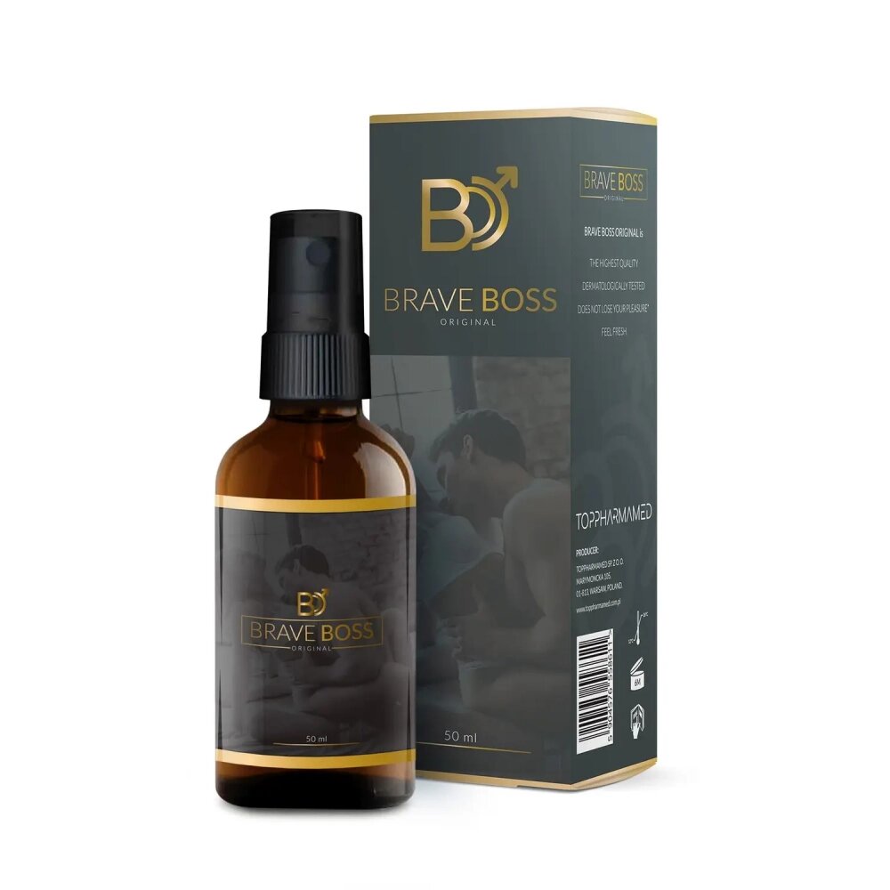 Спрей пролонгуючий для чоловіків BRAVE BOSS Original spray, 50 ml від компанії Slav-intim. shop - фото 1