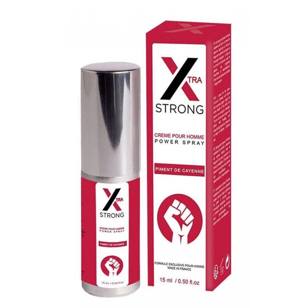 Стимулюючий спрей X-strong penis power spray, 15 ml від компанії Slav-intim. shop - фото 1