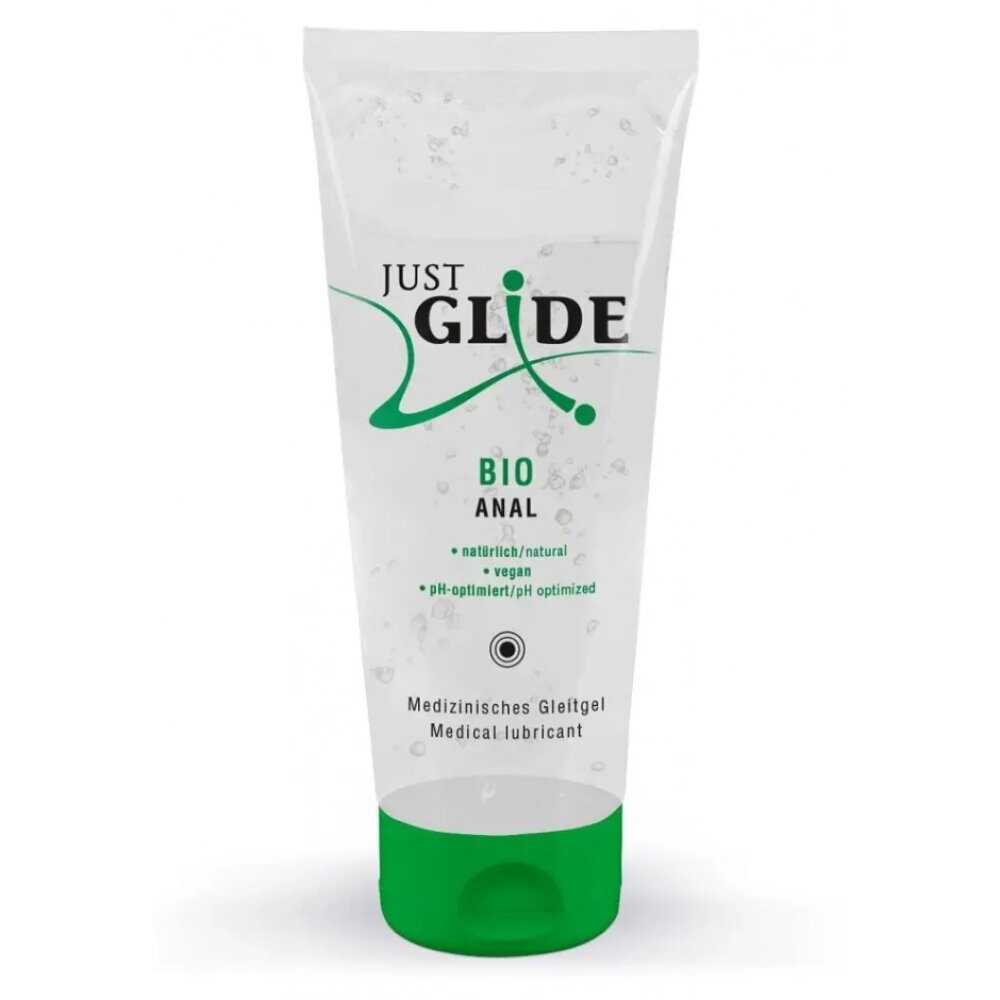 Веганське органічне анальне мастило на водній основі - Just Glide Bio Anal, 200 ml від компанії Slav-intim. shop - фото 1