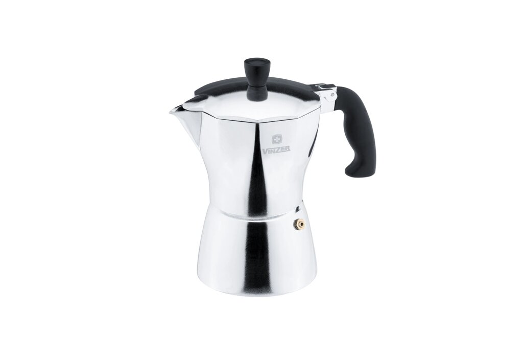 Кофеварка гейзерная VINZER Moka Aroma 3 чашки по 55 мл (89388) ##от компании## VINZER HOME - ##фото## 1