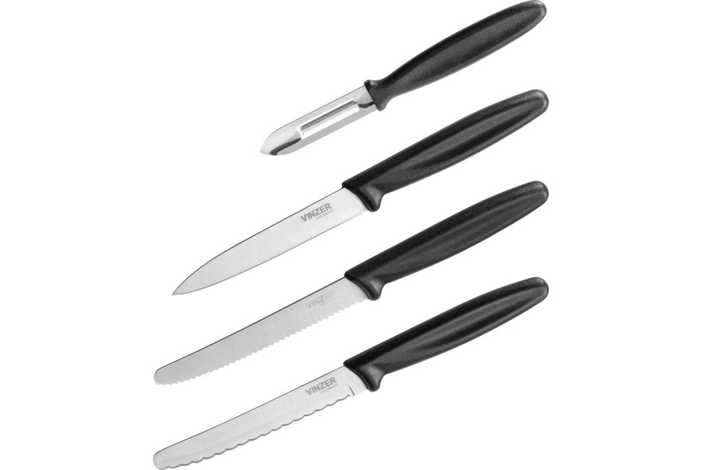 Набір ножів VINZER Vegan з Овочечисткою 4 ін. (50129) від компанії VINZER HOME - фото 1