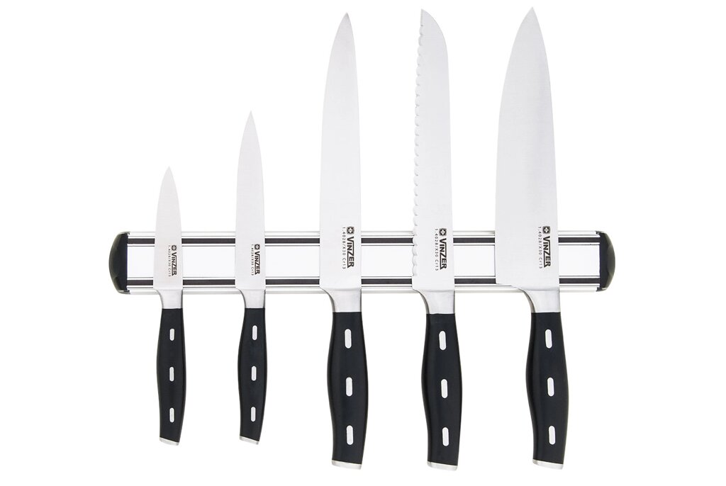 Набор ножей VINZER Tiger 6 пр. на планке (89109) ##от компании## VINZER HOME - ##фото## 1