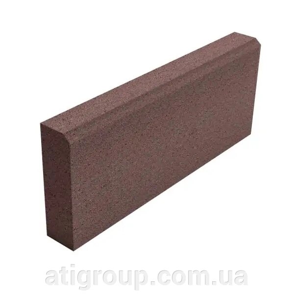 Бордюр парковий 500x200x60 Венге - Коричневий від компанії Інтернет-магазин будівельних матеріалів «ATІ Груп» - фото 1
