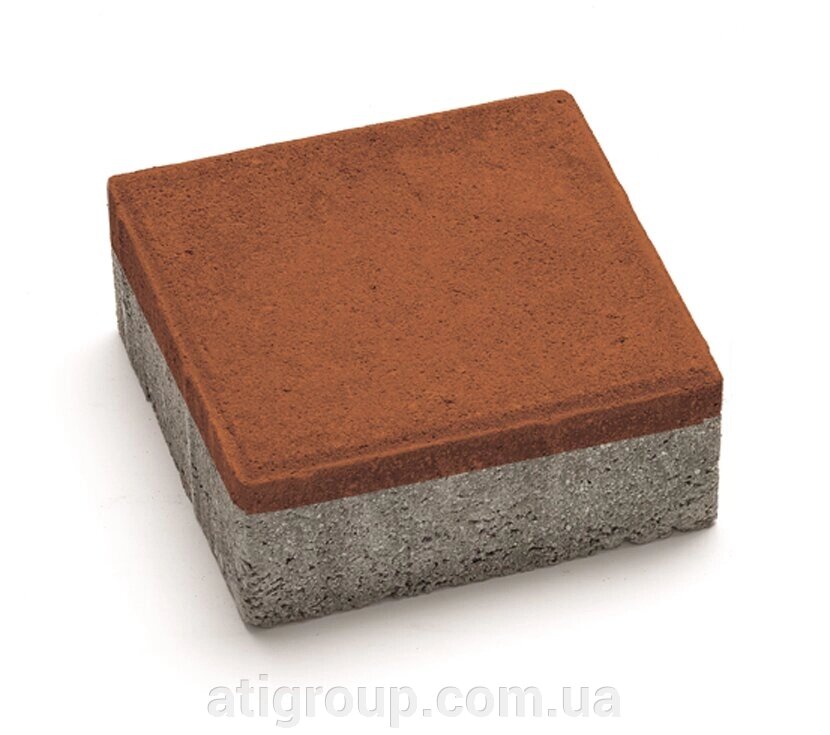 Бруківка 200х200х40 Паприка-Теракотова від компанії Інтернет-магазин будівельних матеріалів «ATІ Груп» - фото 1
