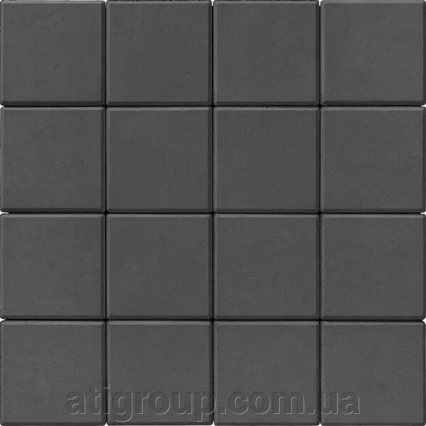 Бруківка 200х200х80мм Графіт-Чорна від компанії Інтернет-магазин будівельних матеріалів «ATІ Груп» - фото 1