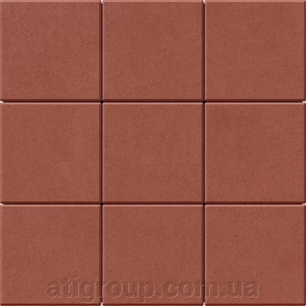 Бруківка 400х400х60 Паприка-Теракотова від компанії Інтернет-магазин будівельних матеріалів «ATІ Груп» - фото 1