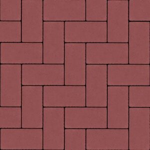 Тротуарна плитка Авеню Бруківка безфаскова 20-10-6 вишня