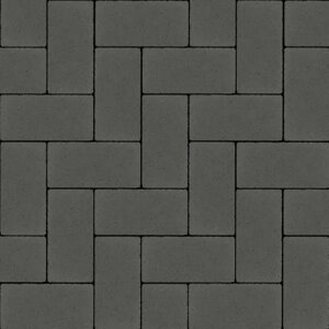 Тротуарна плитка Авеню Бруківка безфаскова 20-10-8 графіт