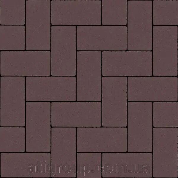 Тротуарна плитка Авеню Бруківка безфаскова 20-10-6 венге від компанії Інтернет-магазин будівельних матеріалів «ATІ Груп» - фото 1