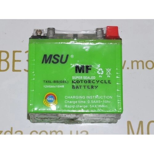 Акумулятор GEL 12V / 5AH YTX5L-BS MSU від компанії Мотозірка - фото 1