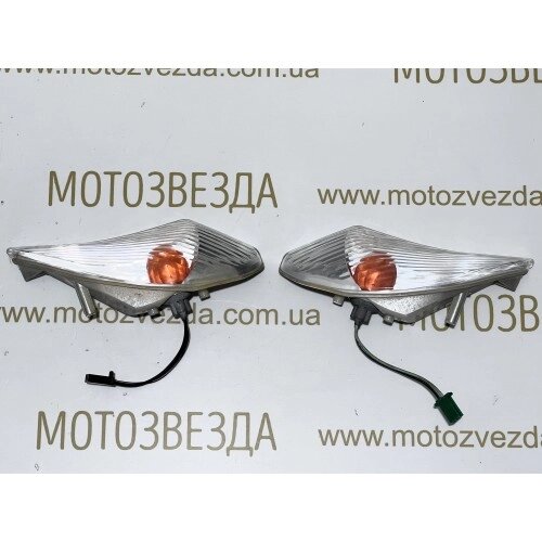 Повороти Suzuki Address 125G CF4EA / CF46A ( 35631-33G / 35611-33G )  скла білі Japan від компанії Мотозірка - фото 1