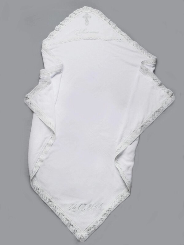 Комплект крестильный для девочки белый від компанії Інтернет-магазин «вишивав-ка» - фото 1