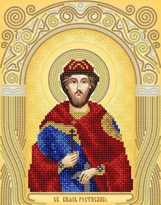 Малюнок на атласі для вишивання бісером Святий князь Ростислав АС4-155 від компанії Інтернет-магазин «вишивав-ка» - фото 1