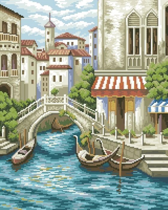 Малюнок на канві для вишивки нитками 71422 Венеція від компанії Інтернет-магазин «вишивав-ка» - фото 1