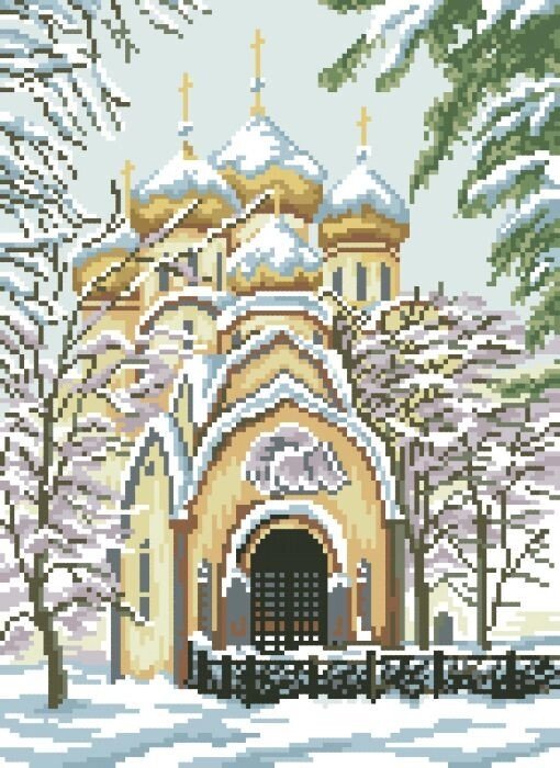 Малюнок на канві для вишивки нитками 81794 Новодівочий монастир від компанії Інтернет-магазин «вишивав-ка» - фото 1