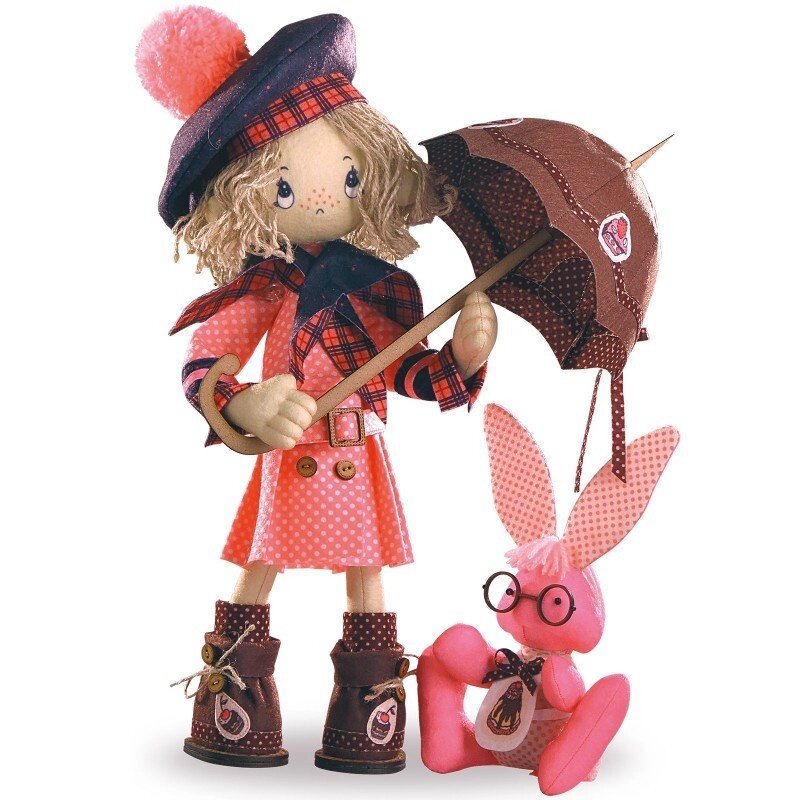 Набір для шиття каркасної інтер'єрної ляльки "Шоколадниця-бебі" від компанії Інтернет-магазин «вишивав-ка» - фото 1