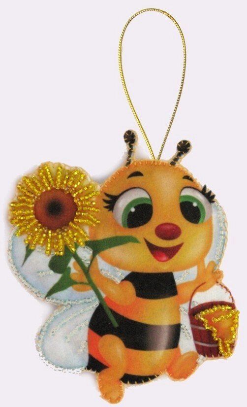 Набір для виготовлення іграшки з фетру для вишивки бісером ТМ Батерфляй Бджілка БФ F031 від компанії Інтернет-магазин «вишивав-ка» - фото 1