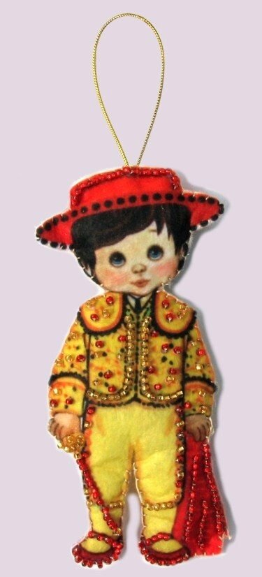 Набір для виготовлення іграшки з фетру для вишивки бісером ТМ Батерфляй Кукла. Іспанія-М БФ F 080 від компанії Інтернет-магазин «вишивав-ка» - фото 1