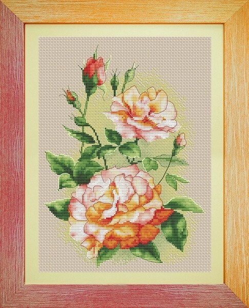 Набір для вишивання нитками Садові троянди від компанії Інтернет-магазин «вишивав-ка» - фото 1