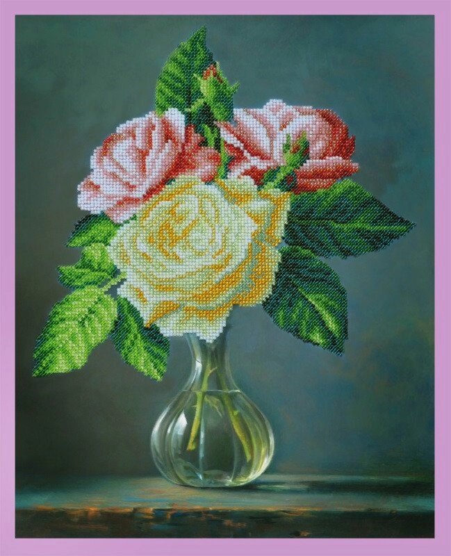 Набір для вишивки бісером Букетик троянд P-265 від компанії Інтернет-магазин «вишивав-ка» - фото 1