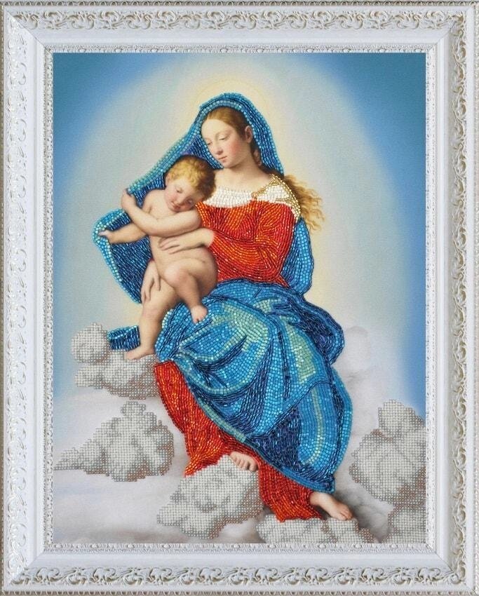 Набір для вишивки бісером Діва Марія з немовлям Р-347 від компанії Інтернет-магазин «вишивав-ка» - фото 1